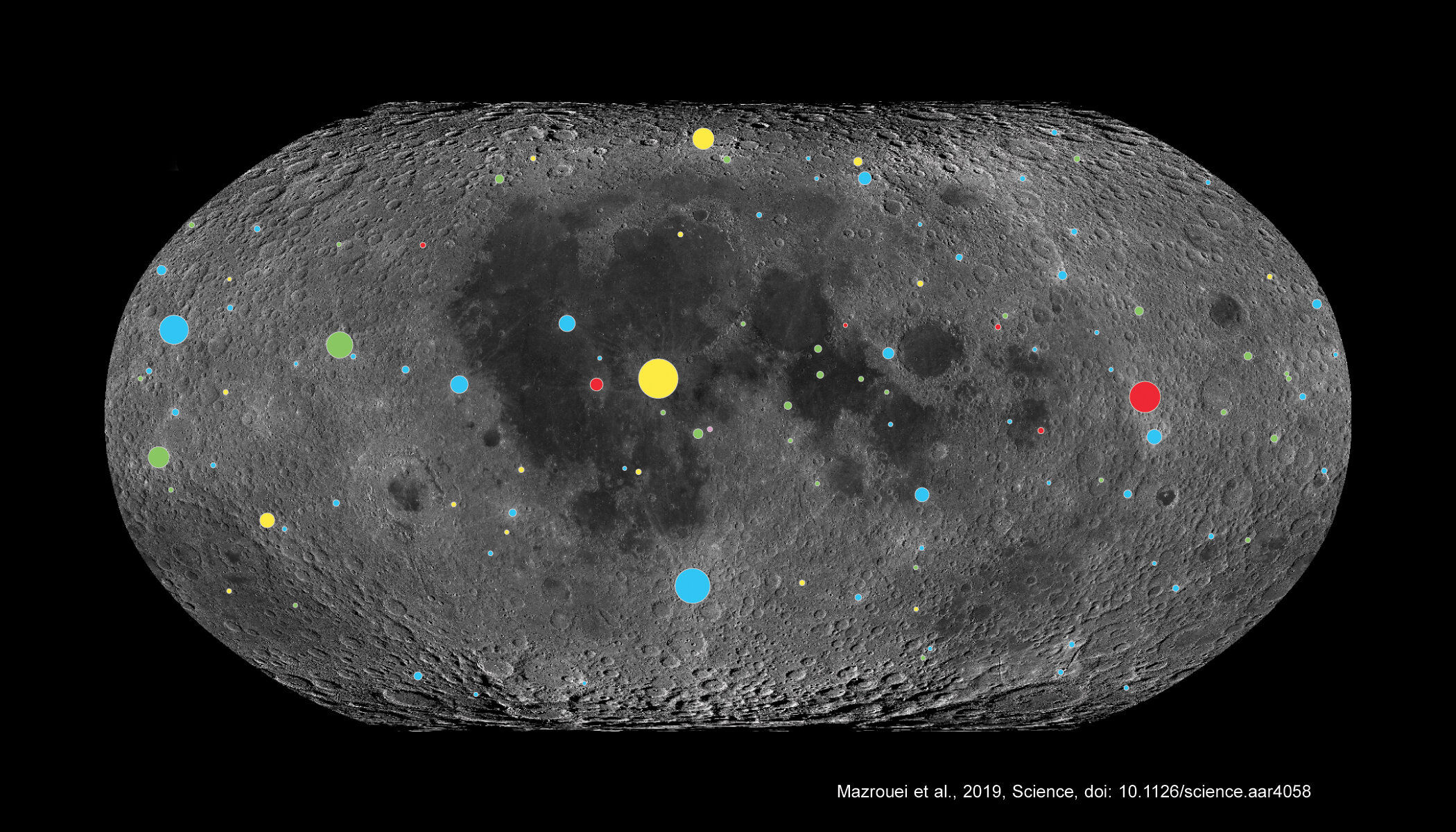 Лунные кратеры указали на рост частоты бомбардировки астероидами древней Земли