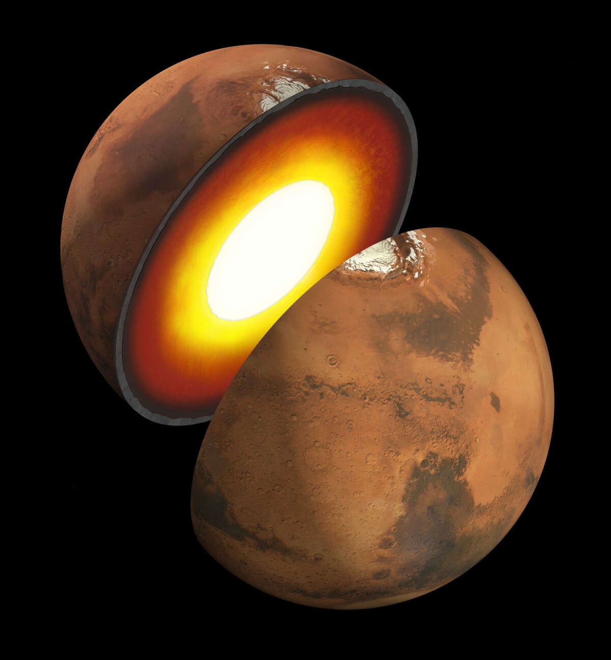 Марсианский зонд InSight выявил три слоя в структуре недр Красной планеты